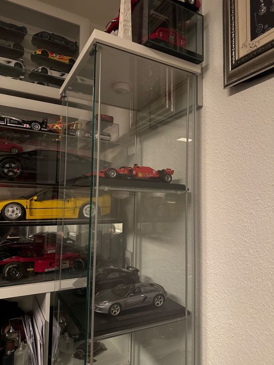 5-stöckige Glasvitrine Aus Bambus - Sammlerschrank Für Wohnzimmer & Büro