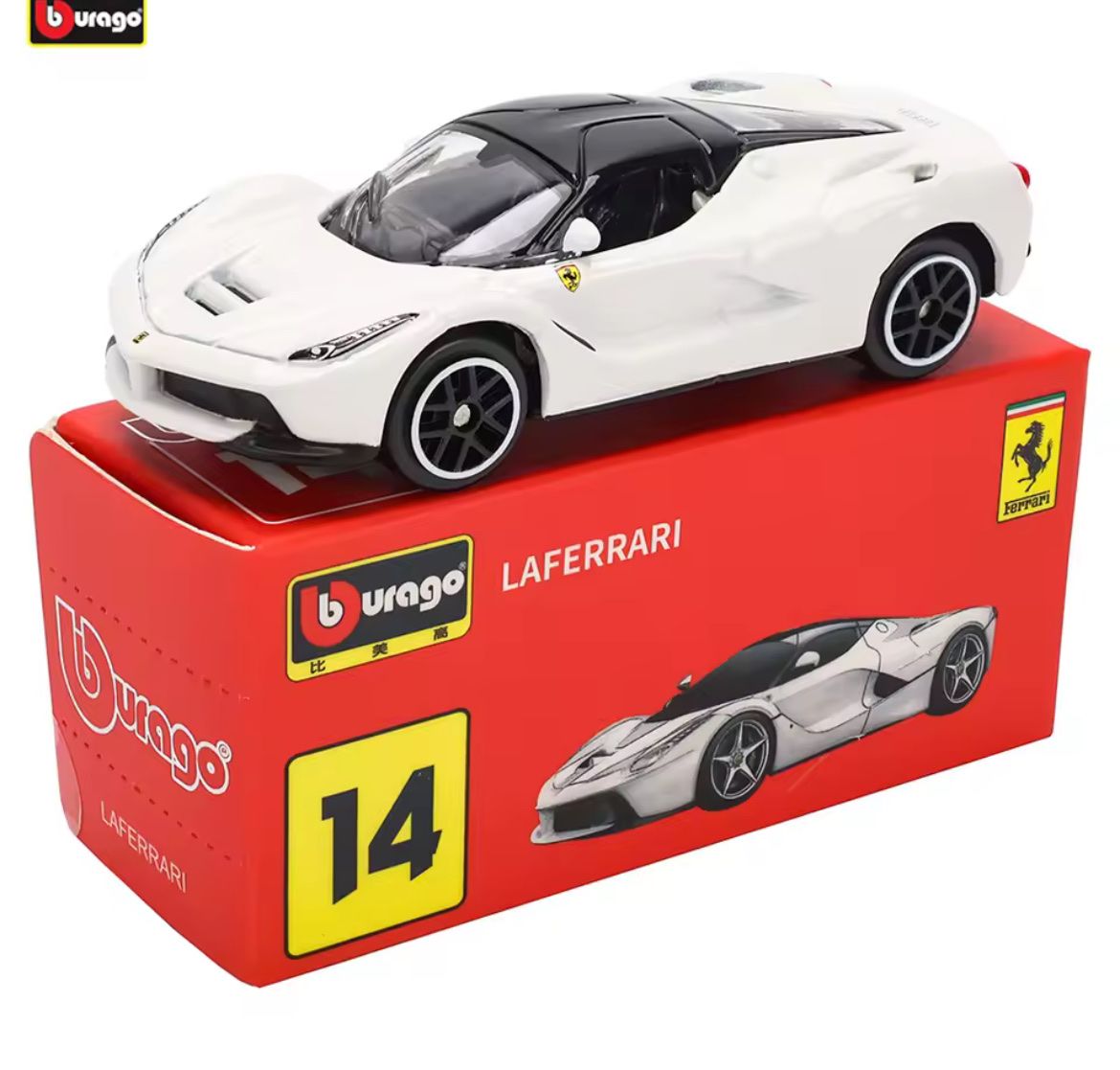 Ferrari Modellini d'auto: Bburago LaFerrari rosso nero in scatola – Nuovo e nell'imballaggio originale da Boswil venduto da UrbanWave-Original12 2