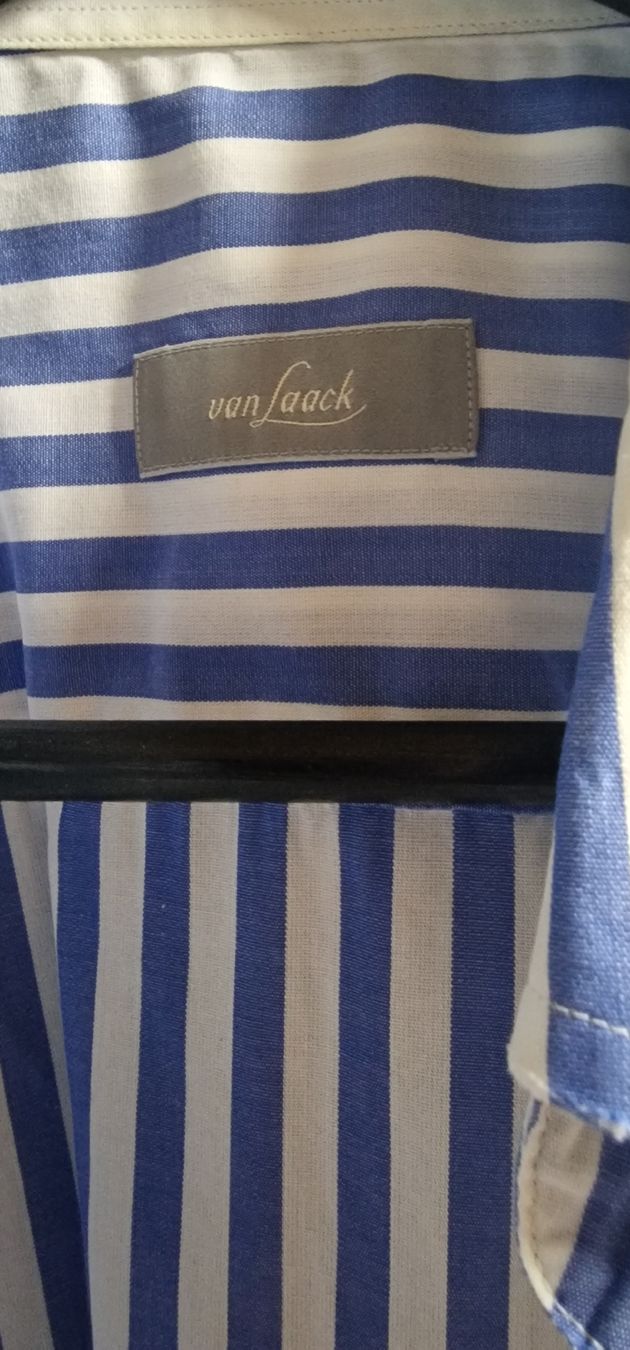 Camicie: Van Laack Hemd, Grösse 41, blau gestreift – Usato da Chur venduto da car_5clc 2