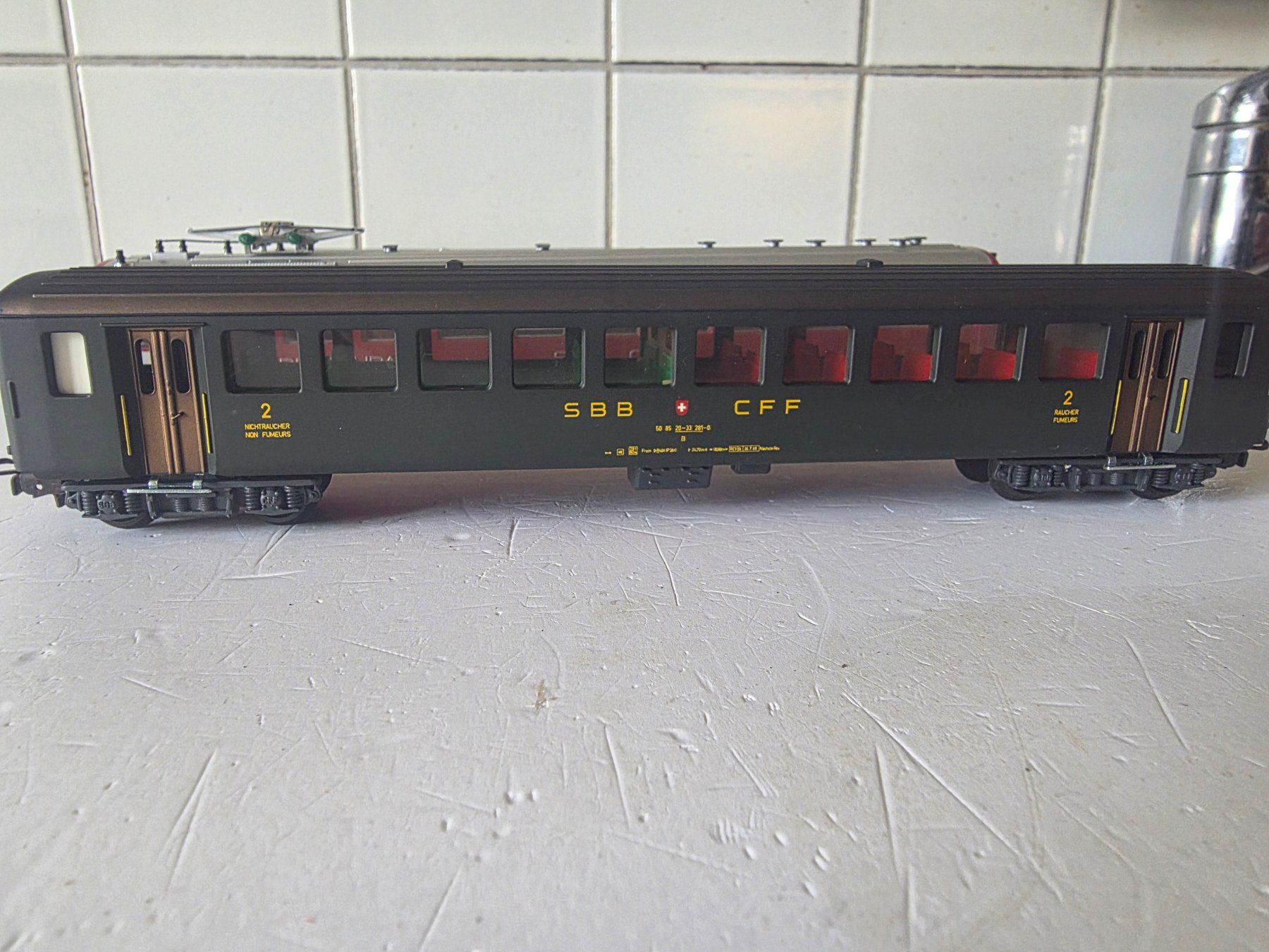 Hag Modellini di ferrovie: 5-teiliger Personenzug SBB – Nuovo (secondo la descrizione) da Seuzach venduto da Loeckeli01 4