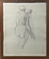 Maurice Barraud (1889-1954) Nue de femme, cachet atelier