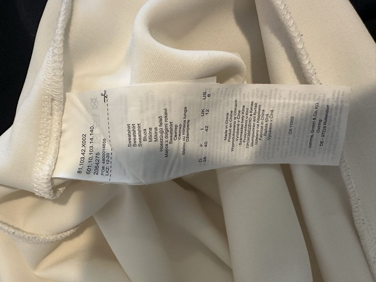 Comma T-shirt: Commas Sweatshirt, neuwertig, Gr. 38 – Usato da Uster venduto da sus_s85n 3