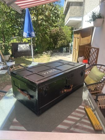 Schweizer Vintage Militärkoffer Dekoobjekt