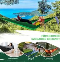 Neue Hängematte für Garten/Outdoor (schw./grau) mit Zubehör