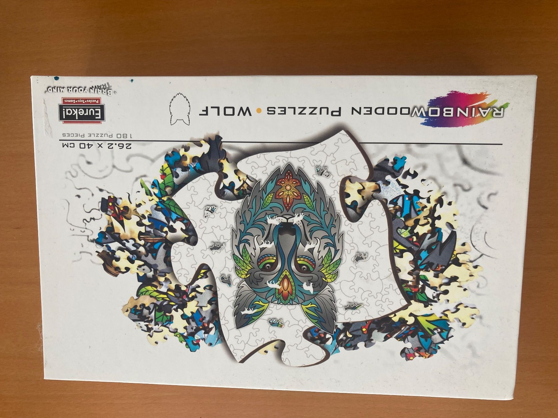 Puzzle: Rainbow Wooden Puzzle Wolf – Usato da Niederurnen venduto da val_v5y7