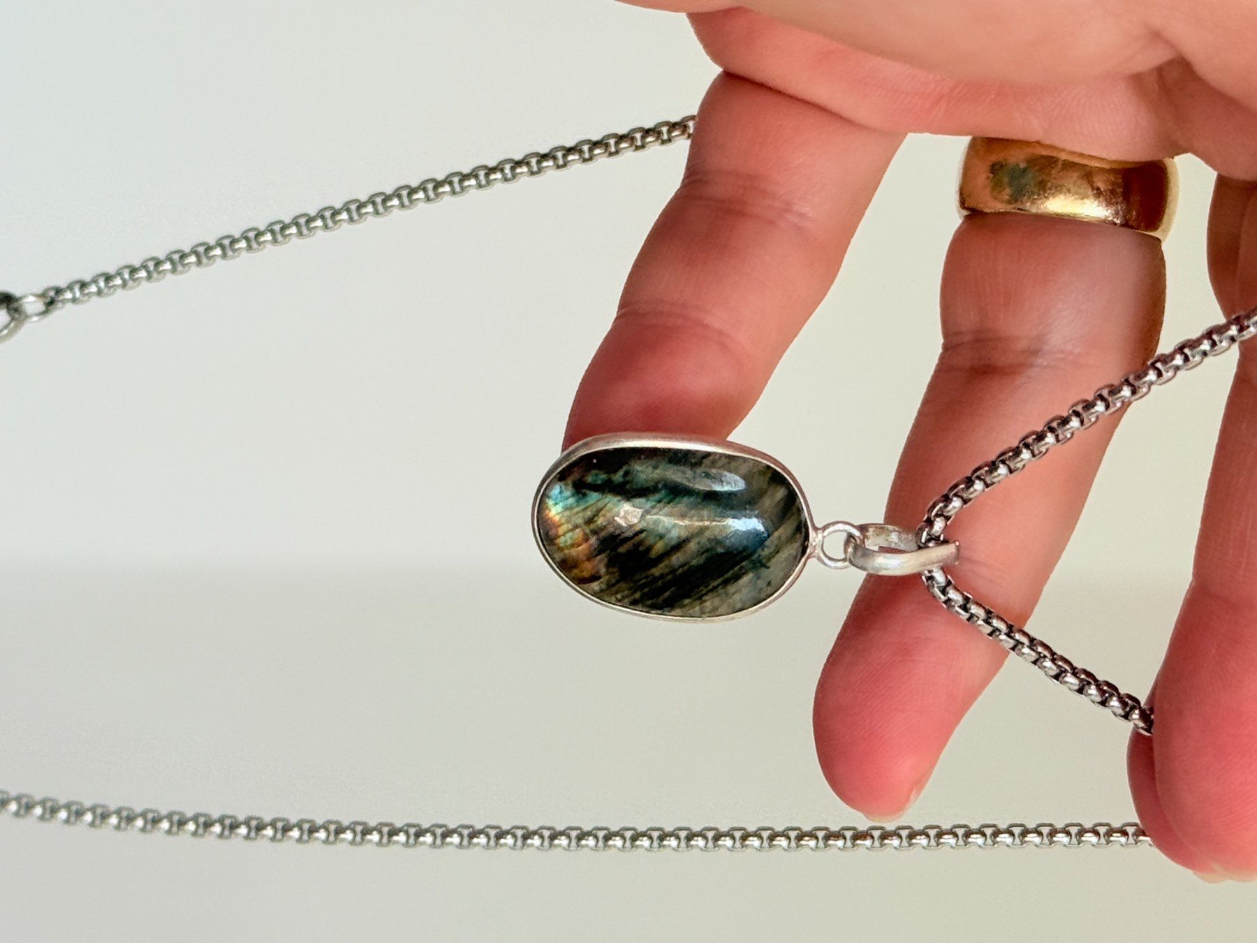 Colliers: Labradorite necklace – Neuf avec emballage d'origine à Genève par AGBERG 5