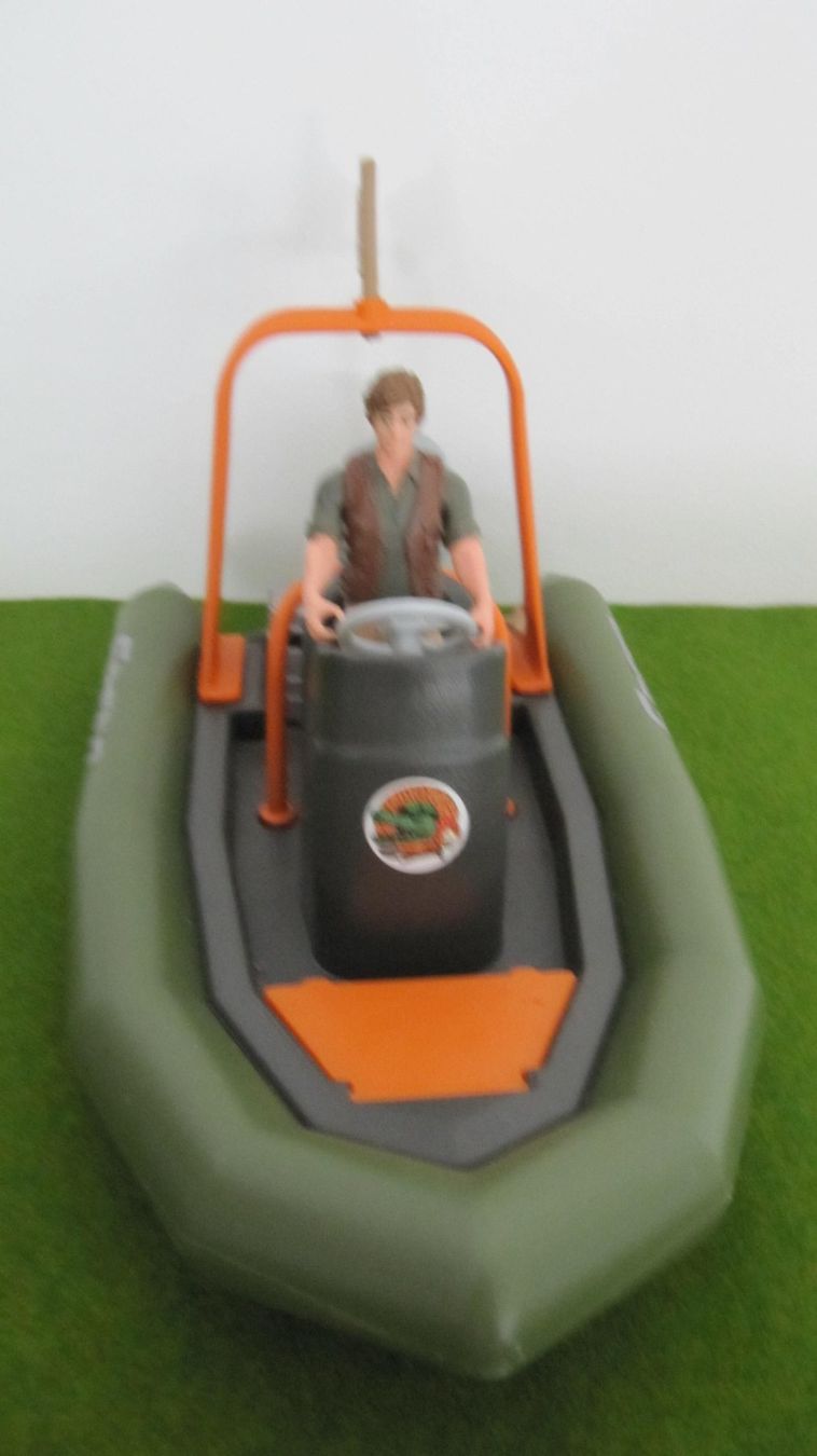 Schleich Spielzeuge: Schleich Schlauchboot mit Ranger und Krokodil – Gebraucht aus Brunnen von Kiwiland1 2