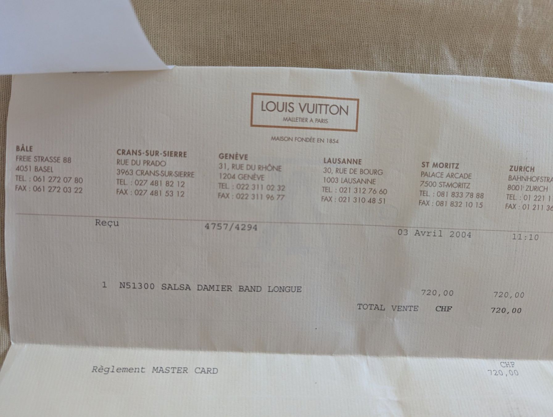 Louis Vuitton Borse da donna: Louis Vuitton Damier Ebene Musette Salsa mit Quittung – Usato da Seengen venduto da sam_x5tk 1
