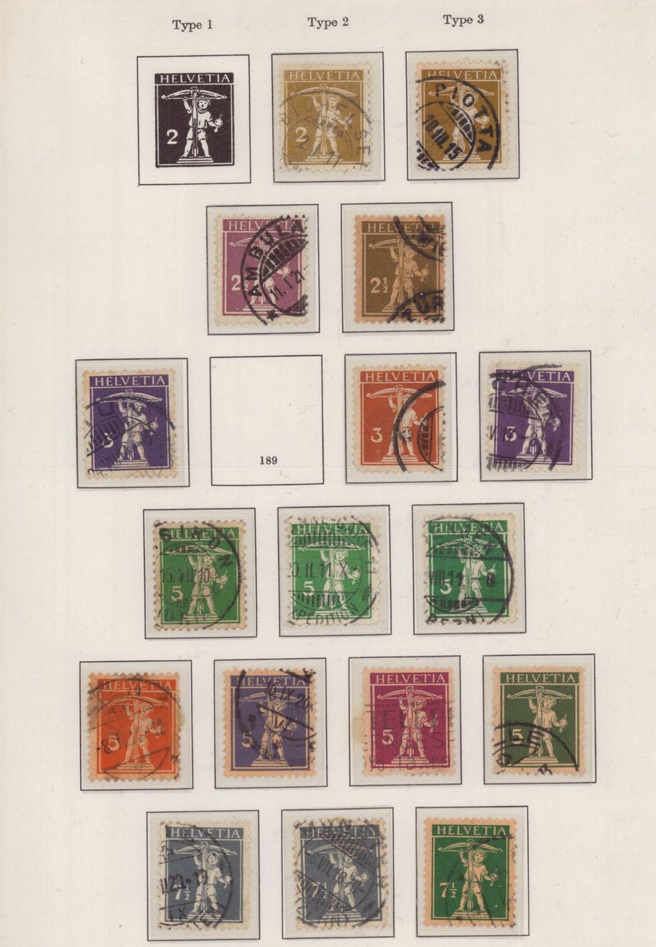 Alle Briefmarken: Tellknabe und Tell Sammlung 4 SCAN – Gebraucht aus Eggersriet von stamp303 2