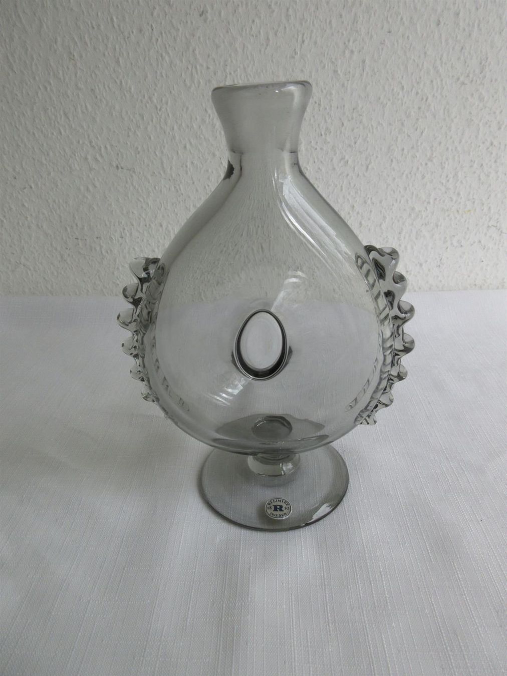 Caraffe: Reijmyre "Doughnut", Rauchglas, selten – Usato da Binningen venduto da Oldfashion