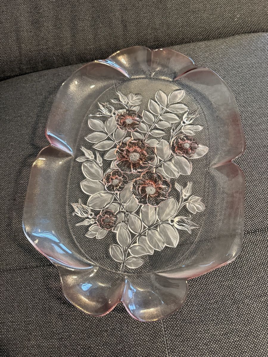 Walther Glas Plateaux: Waltherglas Servierplatten Rosé Blumenmuster – D'occasion à Buchs SG par and_d8tp 6