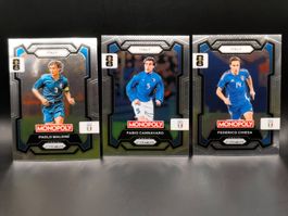 Maldini, Cannavaro, Chiesa - Panini Monopoly Prizm - Italien