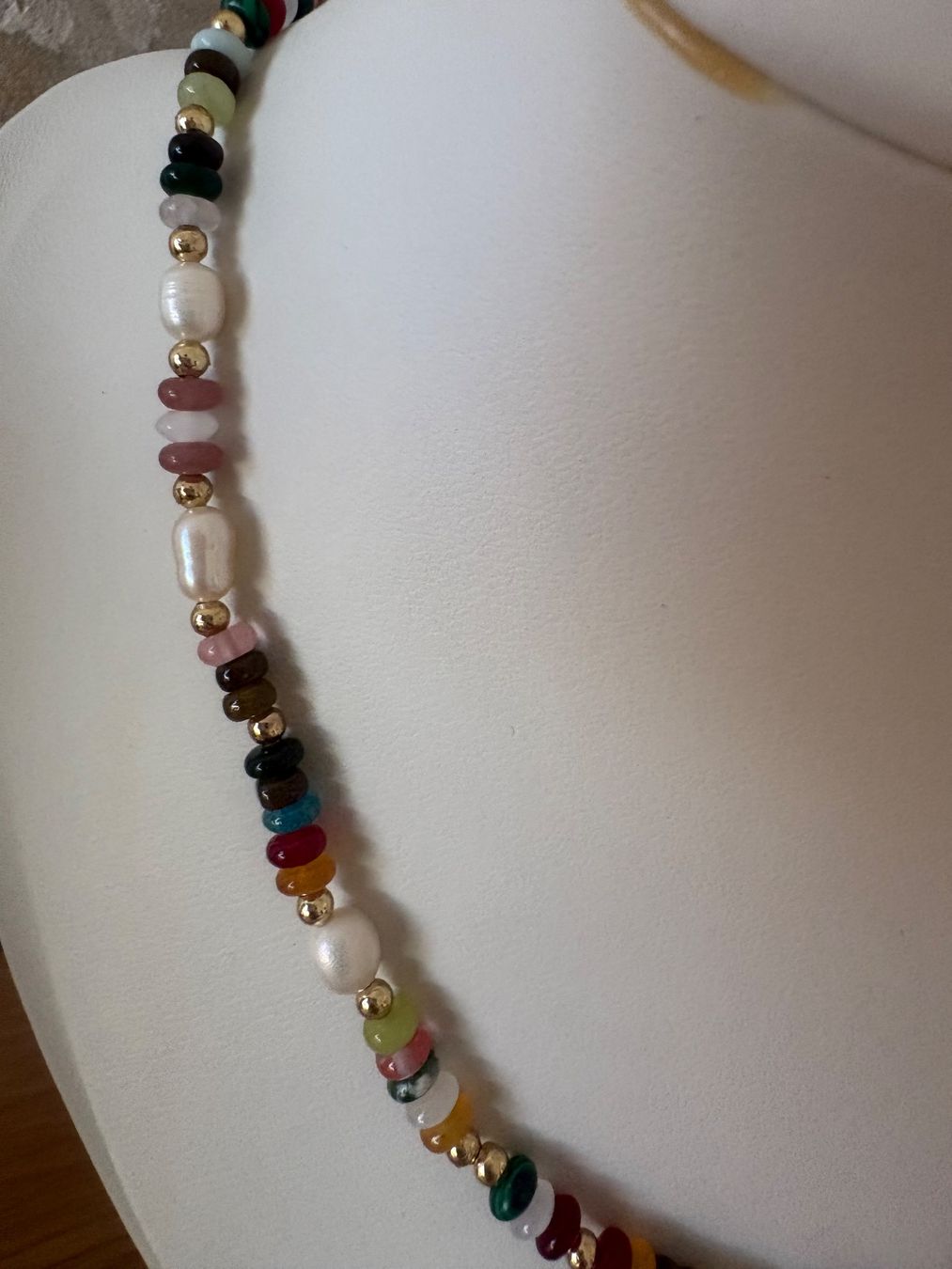 Catenine: Luxus Elegante Kette Farbe :Silber Kunstperlen – Nuovo (secondo la descrizione) da Biel-Bienne venduto da Roserosse13 5