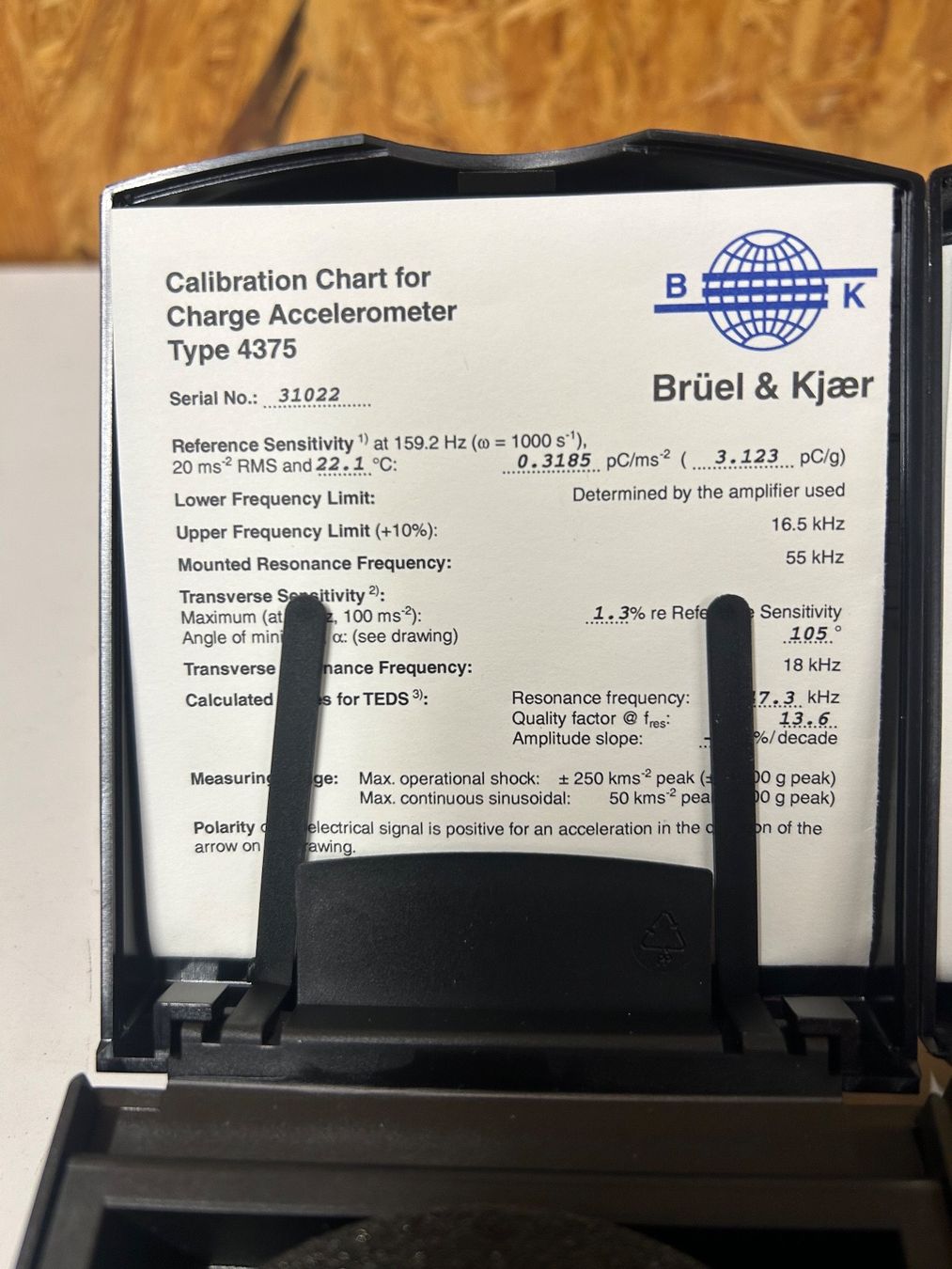 Misurare: SUB-MINIATURE PIEZOELECTRIC CHARGE ACCELEROMETER - Typ 4375 – Nuovo e nell'imballaggio originale da Schupfart venduto da philippb06 2