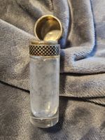Antiker Art Déco Cocain Behälter Glas/Silber ca 1920
