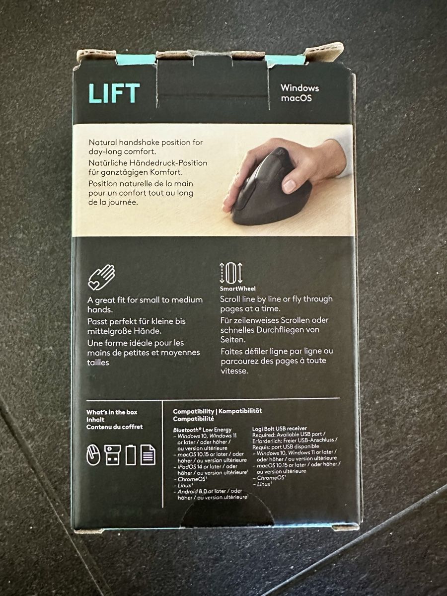 Logitech Mouse: Ergonomische Maus Logitech – Nuovo (secondo la descrizione) da Bern venduto da ACR12 7