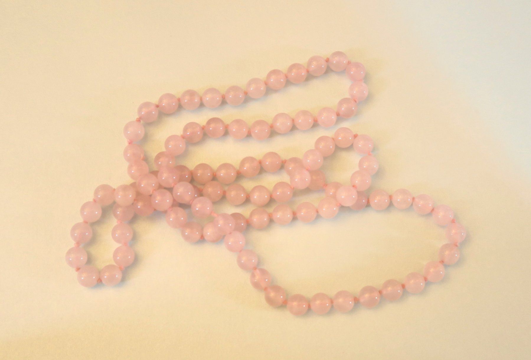 Catenine: Rosenquarz Perlenkette – Usato da Brittnau venduto da marlenestone 5