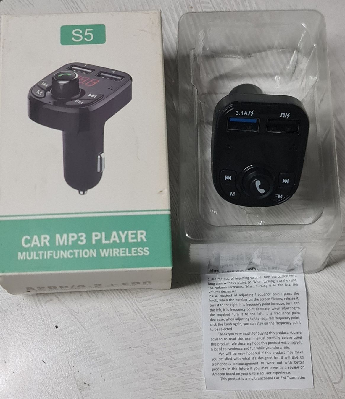 Lettore multimediale & Streamer: FM Transmitter MP3 2XUSB – Nuovo e nell'imballaggio originale da Uerkheim venduto da Justi.y