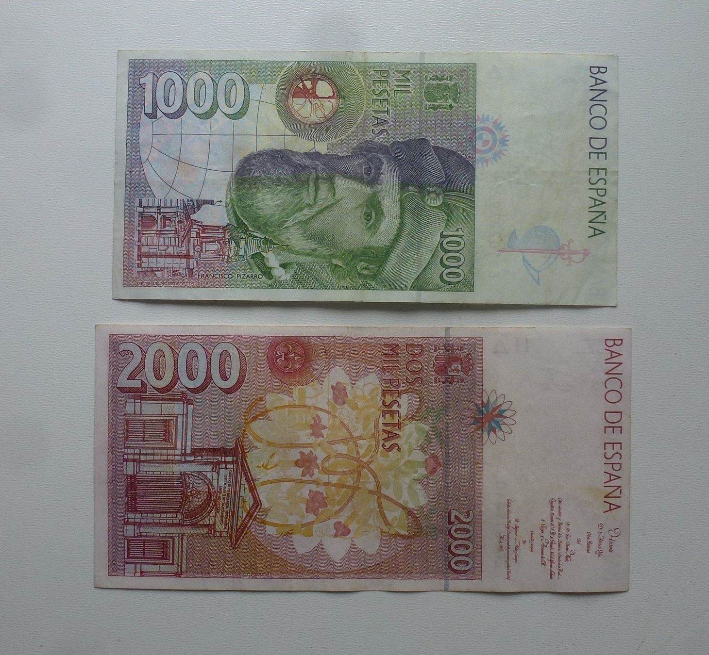 Banknoten: Lot ++ 4 Banknoten aus Spanien – Gebraucht aus Walkringen von Casablanca777 3