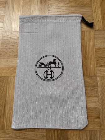 Hermes Staubbeutel Baumwolle beige