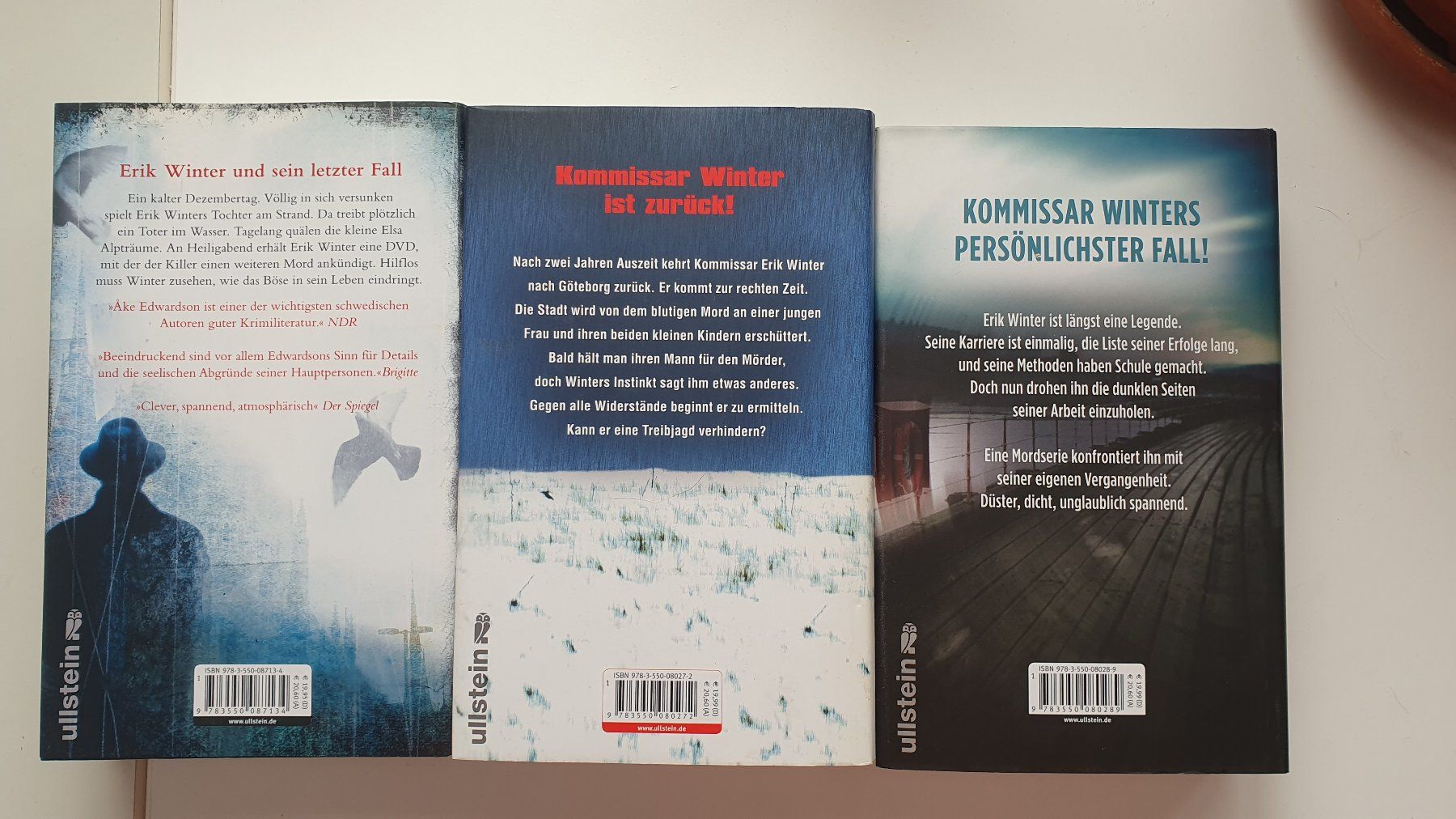 Libri: 3 Krimis Erik Winter von Ake Edwardson – Usato da Biberist venduto da stang4eva 1