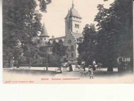 Zürich Landesmuseum 1906, mit Stabstempel Thun
