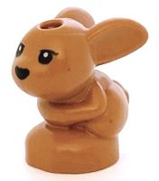 LEGO 18852pb01 Medium Nougat Bunny / Rabbit, Friends, Baby