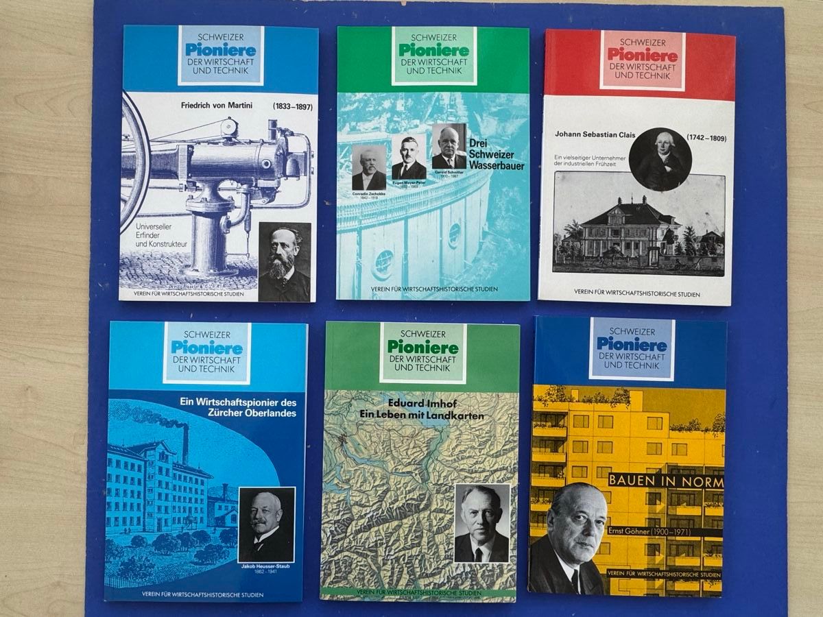 Bücher: Schweizer Pioniere der Wirtschaft und Technik Band 1 - 60 – Gebraucht aus Adliswil von buch_und_kunst
