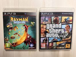 Jeu PS3 GTA V ou Rayman Legends - prix à unité 