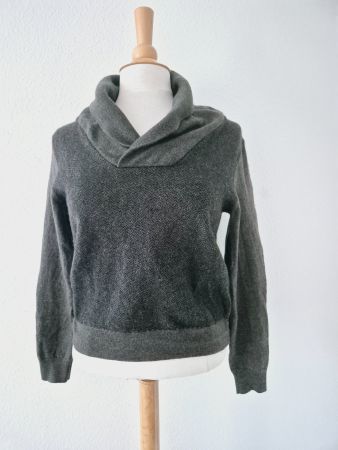 PULLOVER CELIO XS WOLLE GRAU WEICH , TOP ZU JEANS HOSE