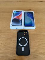 iPhone 14 bleu 128GB  d'occasion avec accessoires