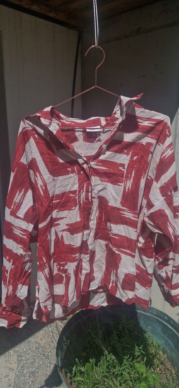 Gerry Weber Camicette: Damen Bluse Gerry Weber Collection Rot Weiss  – Usato da Wohlen b. Bern venduto da lau_7vcp