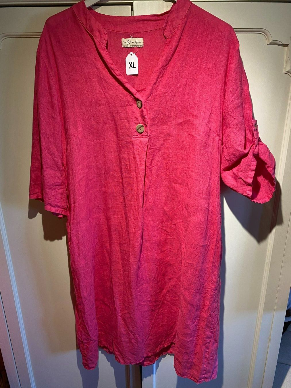 Robes: DAMENKLEID PINK-LEINEN – D'occasion à Meienried par ManuelaBoutique 4