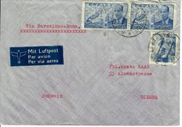 Brief, Spanien Flugpost Zensur