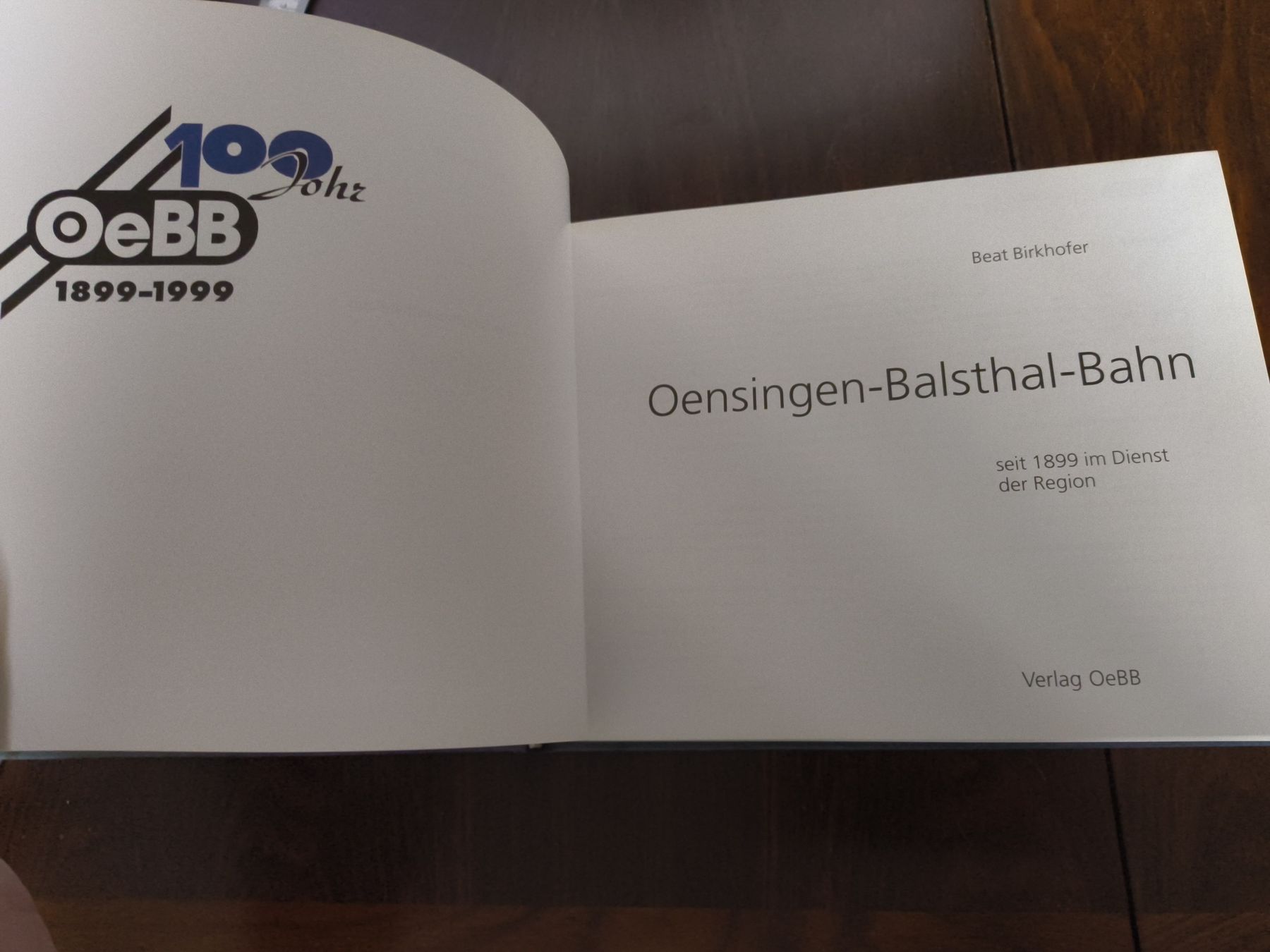 Libri: Buch Oensingen Balsthal Bahn 1999 – Usato da stettlen venduto da VintageBern_ch 2