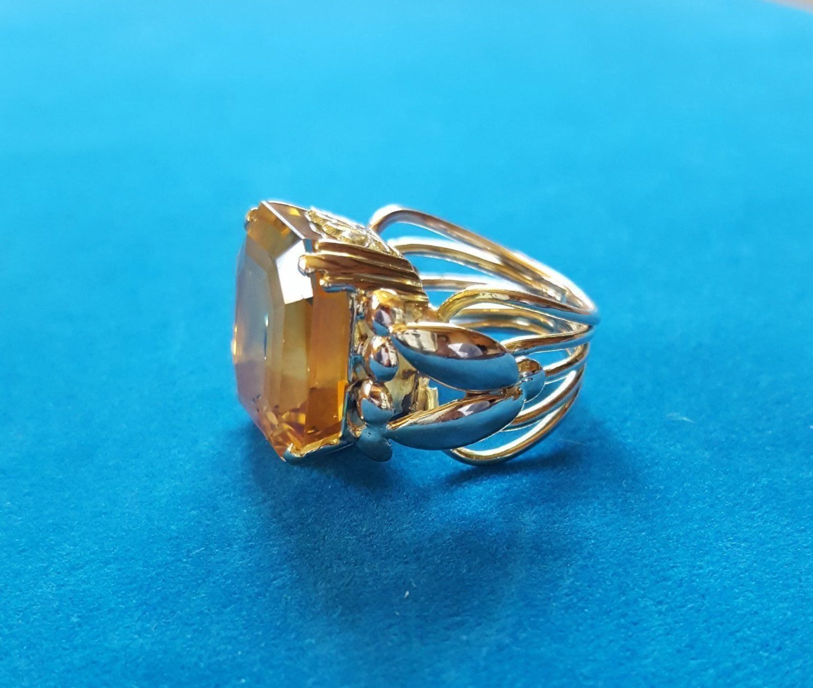 Ringe: Massiv Unikat 585 Gold Ring Mit Citrin – Gebraucht aus Wald ZH von Aniade 1