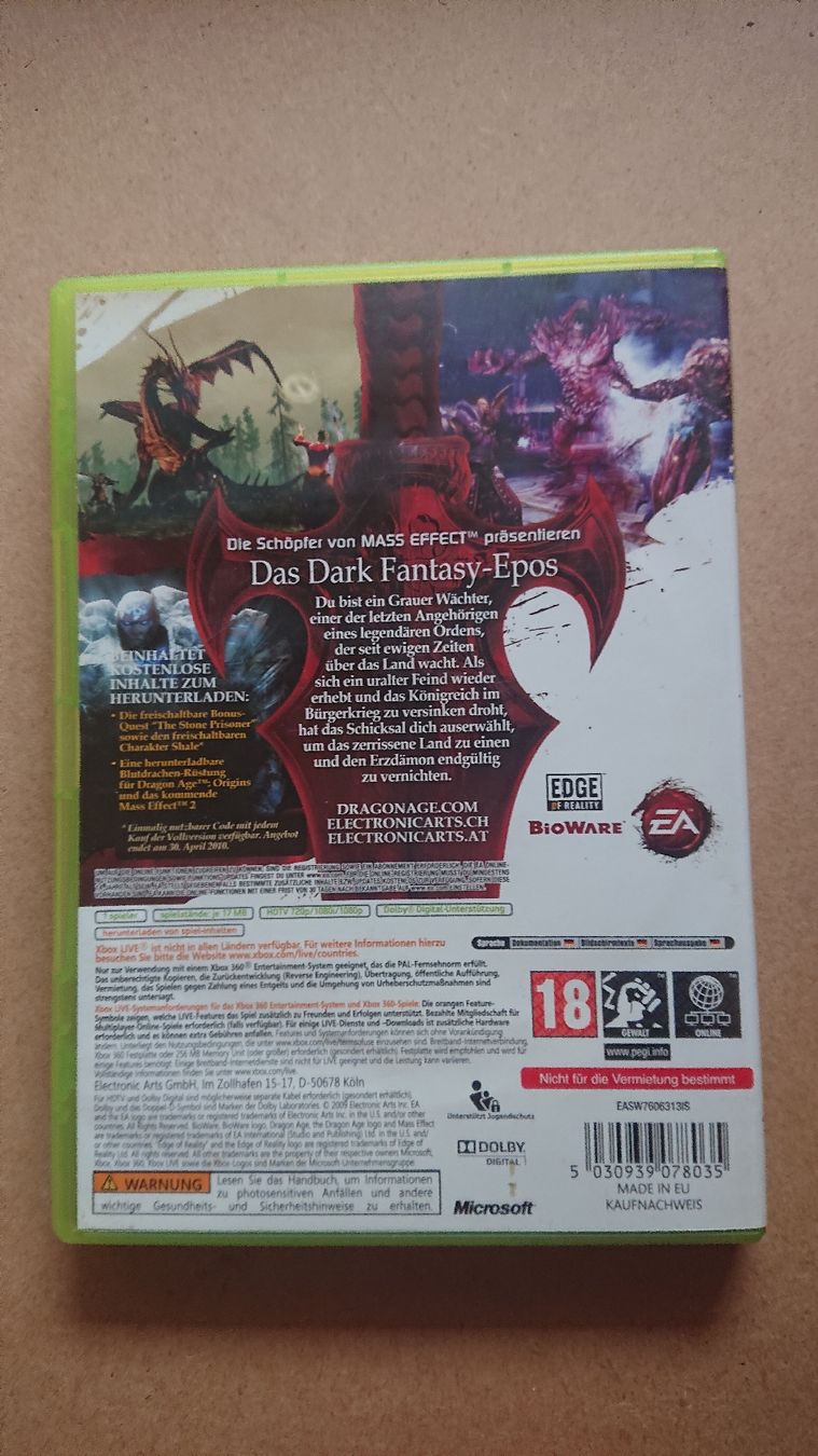 Spiele: Dragon Age Origins Xbox 360 – Gebraucht aus Chur von FreakofRarity 1