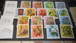 kleines LotBriefmarken CH Pro Juventute1973-1976