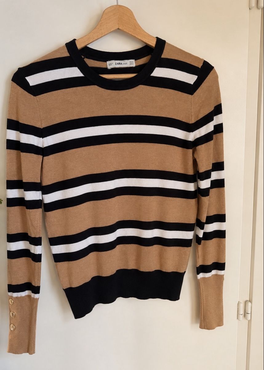 Zara Maglioni & Felpe: Zara Knit Pullover Striped Size M good condition – Usato da Zürich venduto da ei_8006
