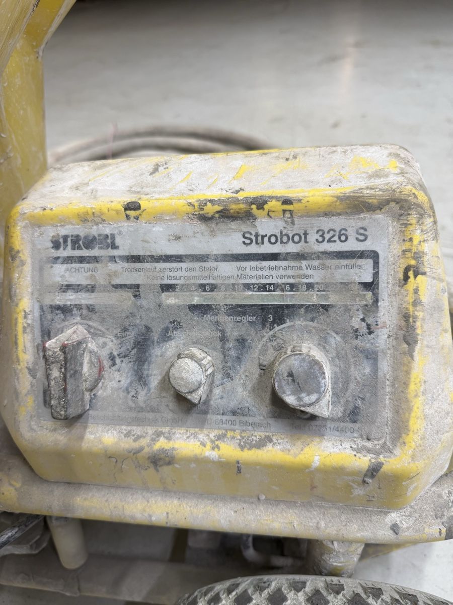 Tutti gli attrezzi: Strobel Strobot 326S Verputzmaschine Putz Mörtelmaschine – Difettoso da Künten venduto da tot_bw26 1