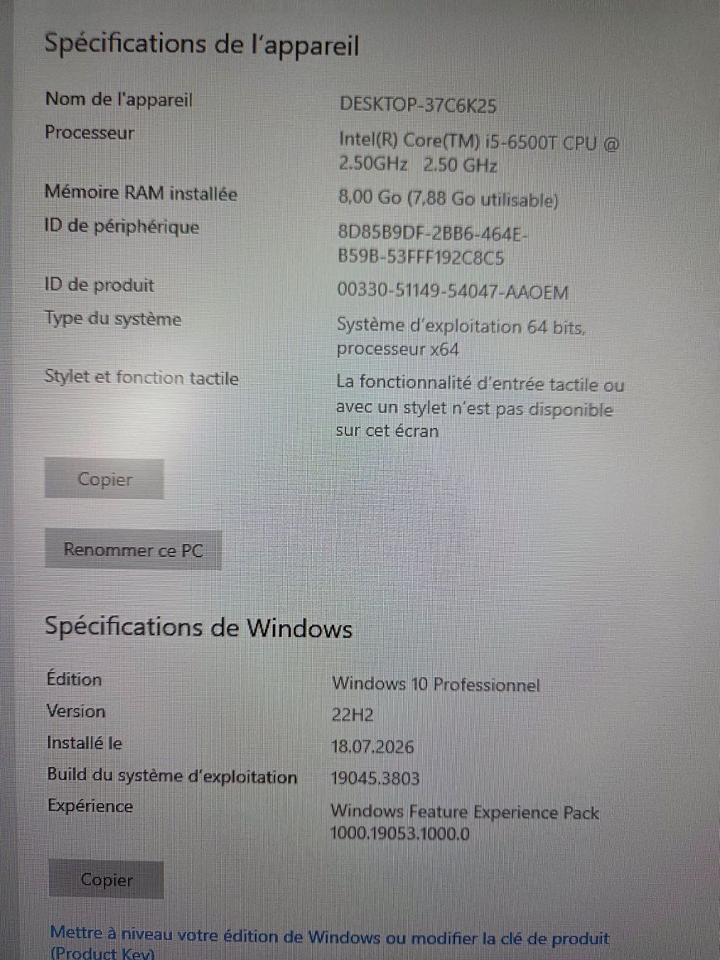 Hewlett Packard PCs: Mini PC HP EliteDesk 800 G3, Intel Core i5, 8GB RAM – Gebraucht aus Etoy von cl_7th 4