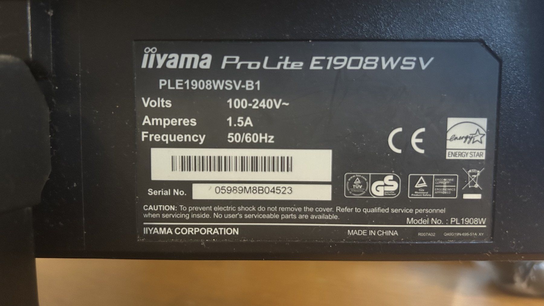 Monitore: Ilyama Monitor Pro Lite E1908WSV – Gebraucht aus Zürich von romsparrow 2