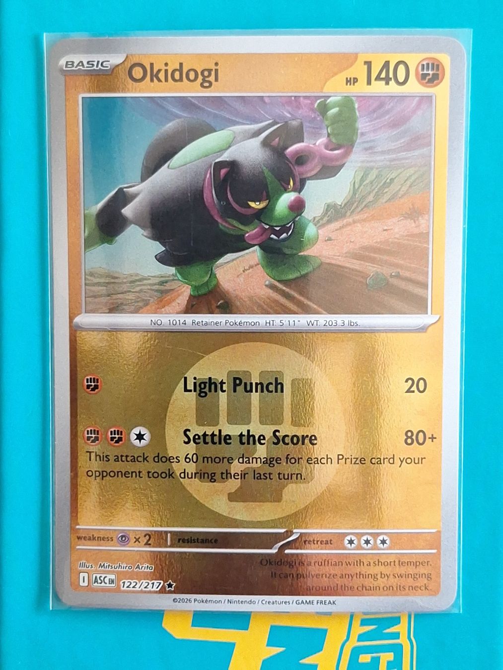 Pokémon Sammelbilder & Trading cards: Okidogi - Reverse Holo energy Ascended Heroes – Gebraucht aus Altstätten SG von GGsGameshop