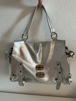 Tasche Leder Silber Made in Italy 