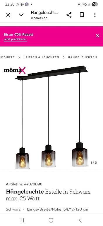 Lampadari & plafoniere: Hängelampe – Usato da Reichenbach i. K. venduto da moser019 1