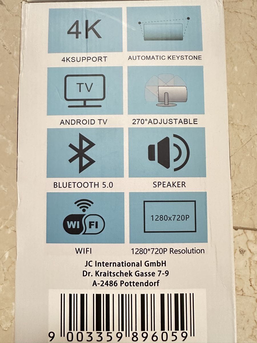 Proiettori: Smart Beamer 1280x720P Android TV Bluetooth Neu – Usato da Schaan venduto da go001 1