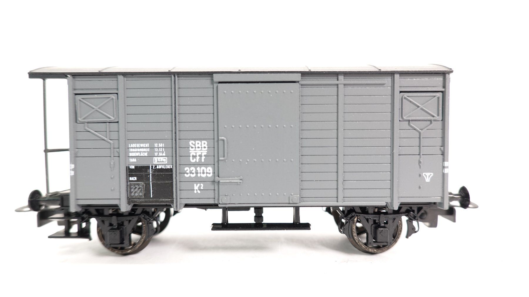 Liliput Modelleisenbahnen: e55 Liliput SBB Güterwagen K2 33109  grau | 1352 – Gebraucht aus Thun von evinka_gmbh 1
