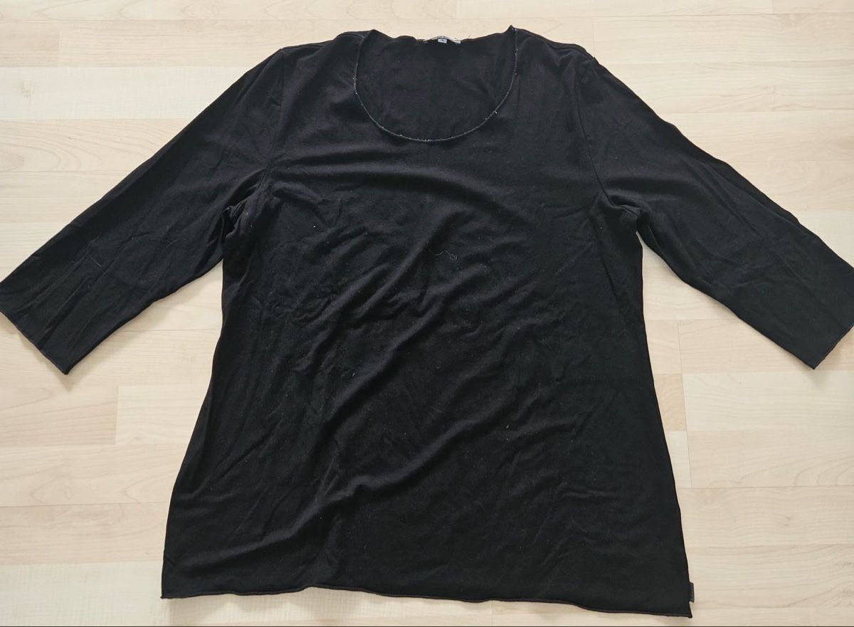 T-shirt: Schwarzes 3/4-Arm-Shirt – Usato da Kreuzlingen venduto da Lore2000