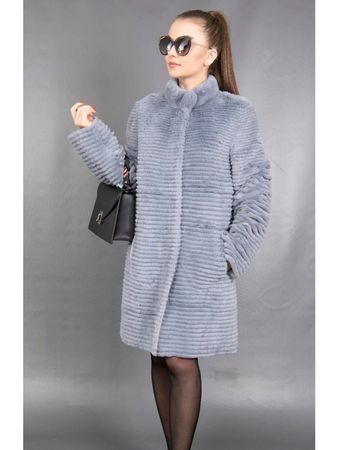 Neu Rex Chinchilla Pelz Wendemantel M pelliccia fur