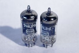 2x NOS PHILIPS ECC82 / 12AU7 SQ "Special Quality" Swiss-Army